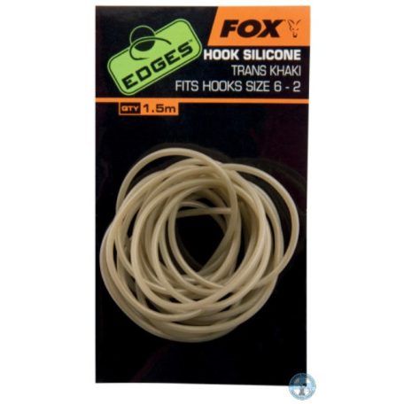 FOX HOOK SILICONE TRANS KHAKI 6-2 SZILIKON CSŐ HOROG RÖGZÍTÉSHEZ 1.5M