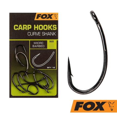 FOX CARP HOOKS CURVE SHANK #4